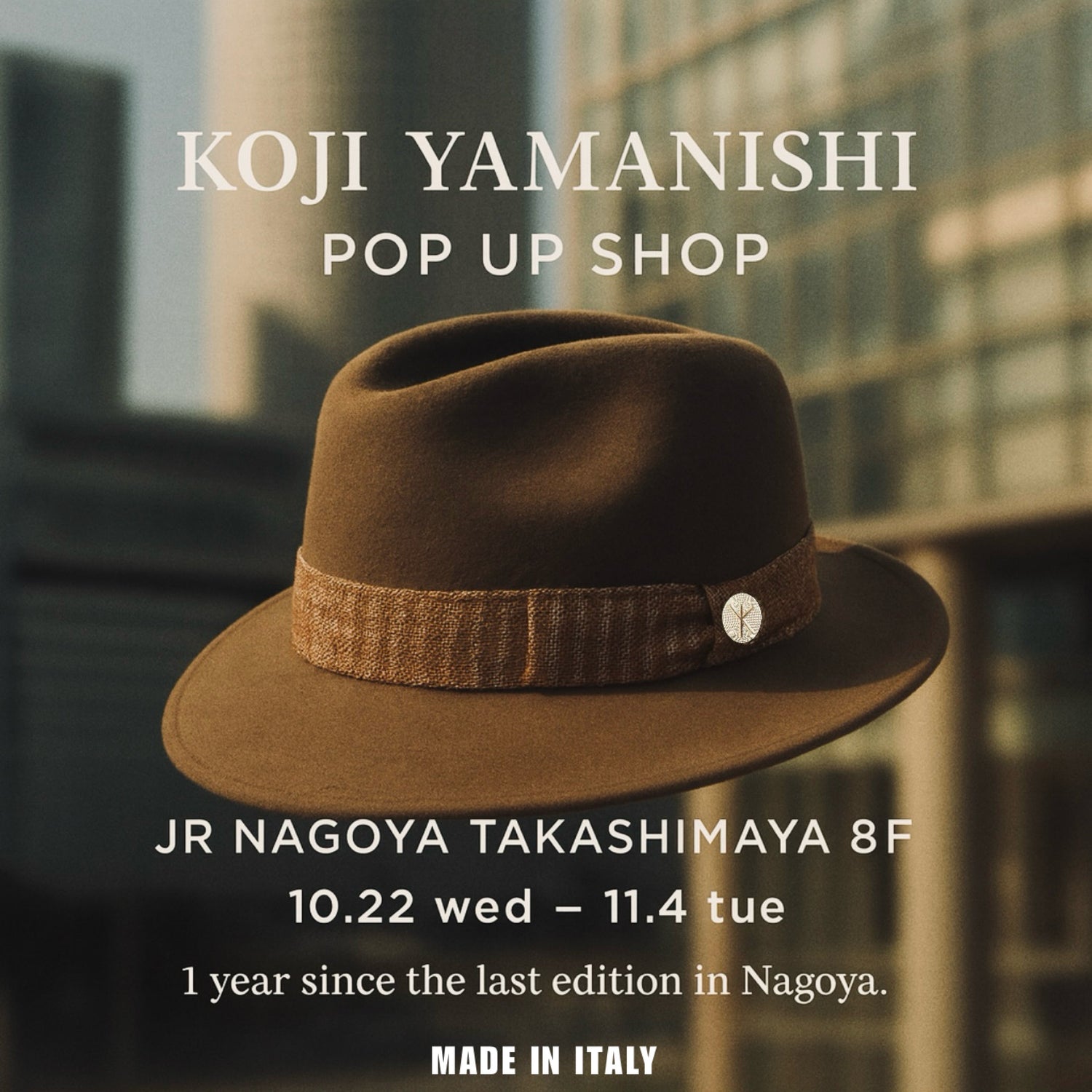 POP UP SHOP IN ジェイアール名古屋タカシマヤ