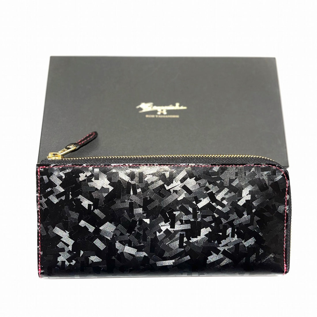 Zipper Long Wallet Black KWLF-BK